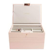 Load image into Gallery viewer, Stackers Blush Pink with Rose Gold Classic Jewelry Box - Set of 3