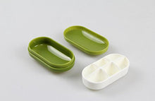 Load image into Gallery viewer, 1PCS Plastic Portable Waterproof Mini Travel Pill Box-Medical Case Vitamin Dispenser Bottle First Aid Holder Container(Color Random) (Rectangle Shape-6 Grids)