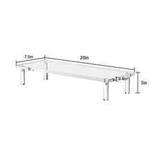 Load image into Gallery viewer, NIUBEE Monitor Stand, Acrylic Computer Monitor Stand Riser, Desk Organizer, Stable Construction, Perfect for Computer Monitor Laptop iMac Printer TV Screen.(20x7.5in)
