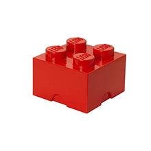 Load image into Gallery viewer, LEGO Brick 4 Knobs Stackable Storage Box, Red, 5.7 Litre
