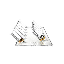 Load image into Gallery viewer, Ikee Design Multipurpose Acrylic Wall mounted Jewelry Stand Organizer, Bracelets Rings Bangles Display Rack for Store, Showcase, Trade Show, Set of 2, Clear, 13”W x 4 1/4”D x 1 3/4”H