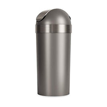 Load image into Gallery viewer, Umbra Venti Swing-Top 16.5-Gallon Kitchen Trash Large, 35-inch Tall Garbage Can for Indoor, Outdoor or Commercial Use, Pewter