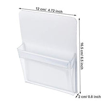 Load image into Gallery viewer, TecUnite 2 Pieces Magnetic Pencil Holder Plastic Cup Pencil Holders Storage Pocket for Refrigerator Whiteboard Pens Markers Locker Accessories