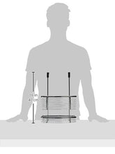 Load image into Gallery viewer, iDesign Axis Over the Cabinet 2-Tier Kitchen Storage Basket Organizer for Aluminum Foil, Sandwich Bags, Cleaning Supplies, Garbage Bags, Bath Supplies, Chrome