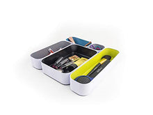 Load image into Gallery viewer, Three By Three Seattle Drawer Organizer Pack of 5, 2", Spring green/Black/Sky Blue/Stripes (52292)