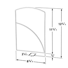 Load image into Gallery viewer, Lynk Tall Shelf Dividers - Closet Shelf Organizer (Set of 2) - White
