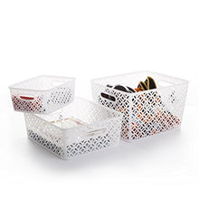 Load image into Gallery viewer, BINO Woven Plastic Storage Basket, X-Large (White)