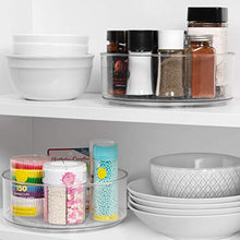Load image into Gallery viewer, ClearSpace Plastic Lazy Susan Cabinet Organizer – Perfect Under Sink Organizer – Pantry Cabinet Organizer and Organization for Countertop, Shelf, Table, Vanity and Bathroom – 2 Pack