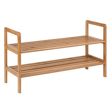 Load image into Gallery viewer, Honey-Can-Do SHO-01600 Bamboo 2-Tier Shoe Shelf