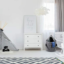 Load image into Gallery viewer, Bins & Things Shark Kids Laundry Hamper | Toy Organizer Basket | Baby Clothes Nursery Basket with Handles - Real Shark Look with Teeth, Fins, Eyes