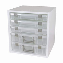 Load image into Gallery viewer, ArtBin 6855SC Super Satchel Cube - 15.5 x 16.75 x 15.625 in. Arts and Crafts Supply Storage with Pre-Drilled Holes, 6 Rail Set, Customizable, White