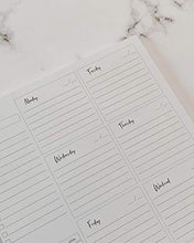 Load image into Gallery viewer, Lamare Weekly Planner Notepad - Weekly Planners Book for Productivity - Tear Off Habit Tracker and Task Agenda - Office Calendar, Daily Desk Checklist I 10x7.8'' I Great Gift Idea for Women (Pink)