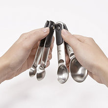 Load image into Gallery viewer, OXO Good Grips 4 Piece Stainless Steel Measuring Spoons with Magnetic Snaps