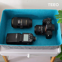 Load image into Gallery viewer, Teeo Felt Drawer Organizer Container Caddy Jewelry Tray Makeup Storage Organizers Home Office Desk Cosmetic Bins Dividers Box Compartment Nursery Bedroom Closet Organization, Pack of 9, Royal Blue