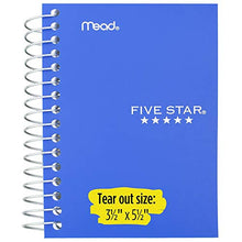 Load image into Gallery viewer, Five Star Spiral Notebook, Fat Lil' Pocket Notebook, College Ruled Paper, 200 Sheets, 5-1/2" x 3-1/2", Color Selected For You, 1 Count (45388)
