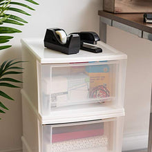Load image into Gallery viewer, IRIS USA, Inc. 17 Quart Stacking Drawer, 4 Pack, White (129899)