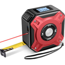 Load image into Gallery viewer, TOOLTOO Laser Tape Measure 2 in 1 - Digital Tape Measure with Multi-Measurement Modes - 16.5ft Tape Measure & 131ft Laser Measure with LCD Digital Display - Laser Distance Measure Rechargeable