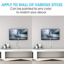 Load image into Gallery viewer, PQPB Cable Concealer Wall Cord Hider 142"(11.8ft) Cord Cover Channel, Cable Raceway Management for Hiding Wall Mount Ethernet Cable Computer Cords in Home Office, 9X L16in X W0.4in X 0.4in, White