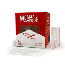 Load image into Gallery viewer, Wobble Wedges Flexible Plastic Shims, 30 Pack - Multi-Purpose Wedges for Home Improvement and Workplace - The Ideal Table Shims, Toilet Shims, and Furniture Levelers - Clear Wedges