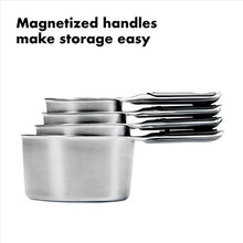 Load image into Gallery viewer, OXO Good Grips 4 Piece Stainless Steel Measuring Cups with Magnetic Snaps