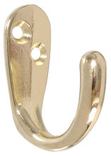 Load image into Gallery viewer, HowTool A101 Single Prong Robe Hook with Screws Brass, 12 Pack