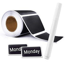 Load image into Gallery viewer, Chalkboard Labels ,Reusable Chalkboard Stickers with 1 Liquid Chalk Pen for Mason Jars, Parties, Craft Rooms, Weddings,Store and Decoration and Organize Your Home & Kitchen (120 pcs)