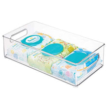 Load image into Gallery viewer, iDesign Plastic Portable Deep Storage Bin with Handles for Organizing Refrigerator, Freezer, Pantry, BPA-Free, Clear