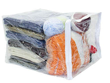 Load image into Gallery viewer, Clear Vinyl Zippered Storage Bags 15 x 18 x 12 Inch 5-Pack