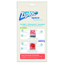 Load image into Gallery viewer, Ziploc Flat Space Bags, for Organization and Storage, Reusable, Waterproof Bag, Pack of 3 (2 Flat & 1 Travel)