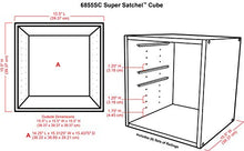 Load image into Gallery viewer, ArtBin 6855SC Super Satchel Cube - 15.5 x 16.75 x 15.625 in. Arts and Crafts Supply Storage with Pre-Drilled Holes, 6 Rail Set, Customizable, White