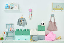 Load image into Gallery viewer, Room Copenhagen LEGO Brick Drawer, 8 Knobs, 2 Drawers, Stackable Storage Box, Bright Blue (40061731)