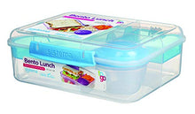 Load image into Gallery viewer, Sistema To Go Collection Bento Box Plastic Lunch and Food Storage Container, 55.7 Ounce, Multi Compartment (Color May Vary)