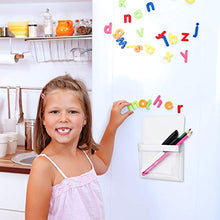 Load image into Gallery viewer, TecUnite 2 Pieces Magnetic Pencil Holder Plastic Cup Pencil Holders Storage Pocket for Refrigerator Whiteboard Pens Markers Locker Accessories