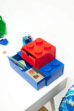 Load image into Gallery viewer, Room Copenhagen, Lego Desk Drawer - Stackable Tabletop Storage - 12.4” x 6.2” x 4.5” - Brick 8, Stone Grey