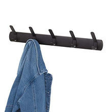 Load image into Gallery viewer, iDesign Holden Steel Wall Mount Storage, 21" x 2.3" x 3.61", 5 Hook Rack