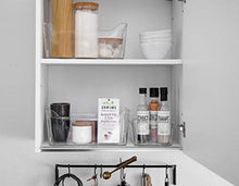Load image into Gallery viewer, BINO Clear Plastic Storage Bin with Handles (2PK- Large) - Plastic Storage Bins for Kitchen, Cabinet, and Pantry Organization and Storage - Home Organizers and Storage - Refrigerator and Freezer