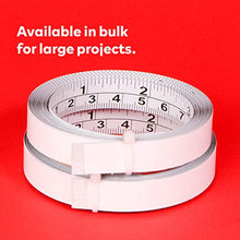 Load image into Gallery viewer, XFasten Tape Measure with Adhesive Back, 0.5-Inch x 12-Feet (2-Pack) Left to Right Peel and Stick Measuring Ruler Tape for Workbench, Woodworking, Sewing; Sticky Self-Adhesive Metal Measuring Tape