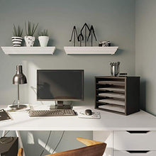 Load image into Gallery viewer, Ballucci File Organizer Paper Sorter, 5 Tier Adjustable Shelves Office Desk Organizer, 13 5/8" x 9 1/4" x 12", Black