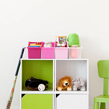 Load image into Gallery viewer, IRIS USA Connecting Book Bin, 8 Pack, Clear 586133