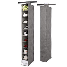 Load image into Gallery viewer, Hanging Shoe Shelves, 10-Shelf Hanging Shoe Organizer for Closet, Shoes Holder Storage Shelves, Shoe Storage Hanging Shoe Holder, Breathable No-wover Fabric for Shoes, Closet, Baby Things, Grey