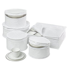 Load image into Gallery viewer, Honey-Can-Do SFT-01630 Dinnerware Storage Set, 5-Piece,White