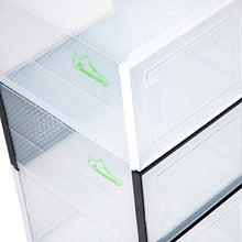 Load image into Gallery viewer, SHOEPREEM Black Large - Long - Shoe Boxes Clear Plastic Stackable, 6 pack- Shoe Box Storage Containers for Organizing Sneaker - Clear Container Organizers for Shoes - Sneaker Organizer Boot & Shoe box