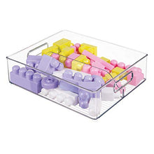 Load image into Gallery viewer, InterDesign Fridge Binz Deep Split Bin in Clear