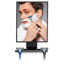Load image into Gallery viewer, ToiletTree Products Deluxe Larger Fogless Shower Shaving Mirror with Squeegee, Large, Black