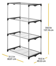 Load image into Gallery viewer, Whitmor 4 Tier Shelf Tower - Closet Storage Organizer