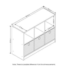 Load image into Gallery viewer, FURINNO Basic 3x2 Bookcase Storage, White/Black