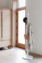 Load image into Gallery viewer, Umbra Pillar Coat Rack, W/STOOL, White Wood