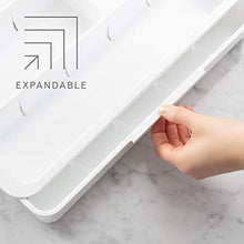 Load image into Gallery viewer, YouCopia DrawerFit Kitchen Tool Drawer Organizer, Fit, White