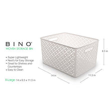 Load image into Gallery viewer, BINO Woven Plastic Storage Basket, X-Large (White)