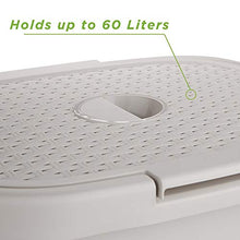 Load image into Gallery viewer, Mind Reader Basket Laundry Hamper with Cutout Handles, Washing Bin, Dirty Clothes Storage, Bathroom, Bedroom, Closet, 60 Liter, Ivory